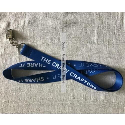 Free shipping Custom logo heat transfer Print business working Lanyard with Neck Keyring Strap Exhibition Meeting Lanyards