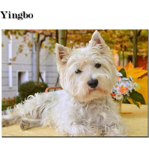 Full 5D Diy Daimond Painting cute animal dog 3D Diamond Painting Rhinestone picture Mosaic Diamant Embroidery decoration