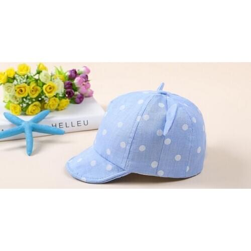 100pcs New Soft Hat Cute Infant Kids Bongrace Peak Smiling Face Wave Point Baseball Cap Sunhat Comfortable Touch Quality Gift