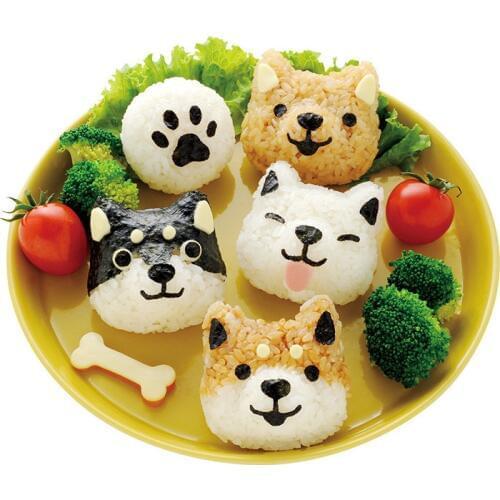 Puppy Rice Ball Animal Mold Sushi Children Bento Dog Lunch Cartoon Rice Mold Bento Accessories Artifact Kitchen Tools
