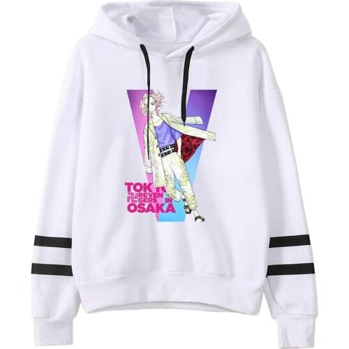 Tokyo Revengers Hoodie Anime Cosplay Sano Manjiro Mikey Hooded Hoody Loose Oversized Pullovers Unisex Parallel Sleeve Sweatshirt