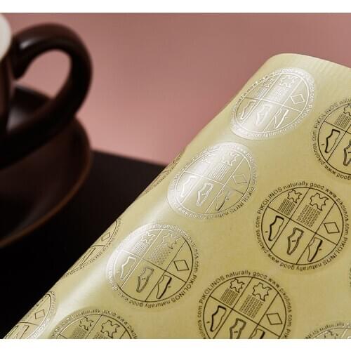 High quality printing matte lamination black sticker