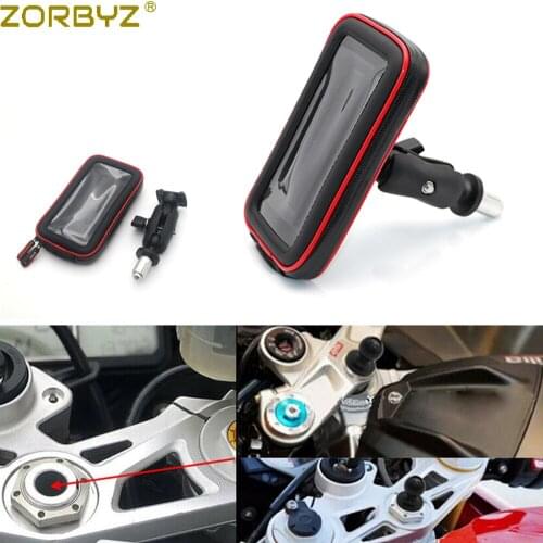 ZORBYZ Motorcycle Phone Holder In Fork Stem Mount Bracket Navigation Bracket For Suzuki GSXR1300 K6 K7 K8 K9 K11