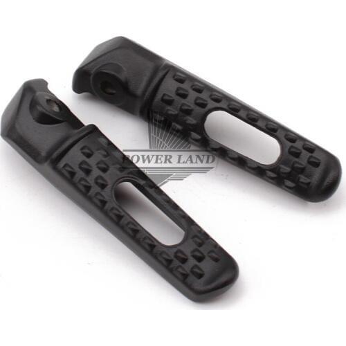 1pair Black Motorcycle Rear Aluminum Rider Insert Foot Rest Pedal Footpeg For Honda CBR1000RR 04-12 CBR600RR 03-13