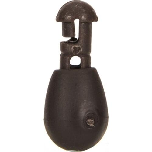 20Pcs ABS Terminal Angling Lures Beads Accessories Fishing Lure Feeder Line Holder Tackle Black