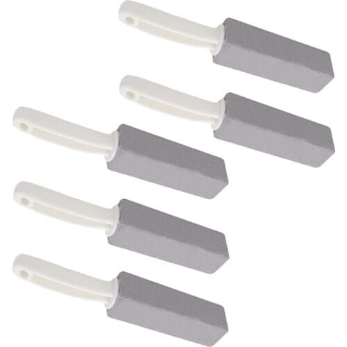 5Pcs Pumice Cleaning Stone with Handle Toilet Bowl Cleaning Brush Cleaner Hard Water Ring Remover