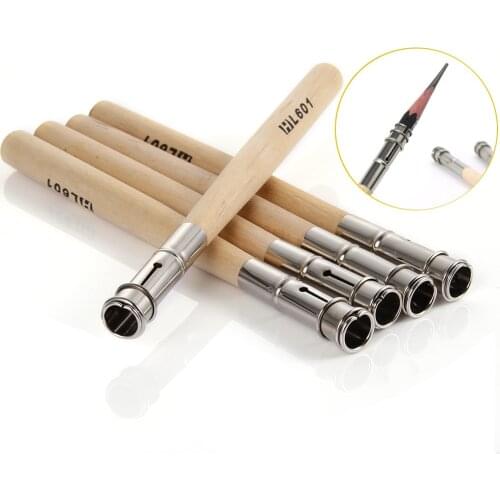 5pcs Drawing Pencil Extender Device Lengthened Carbon Rods Clip Lengthening Bar Pencil Sketch Art Supplies Кисти Для Рисования