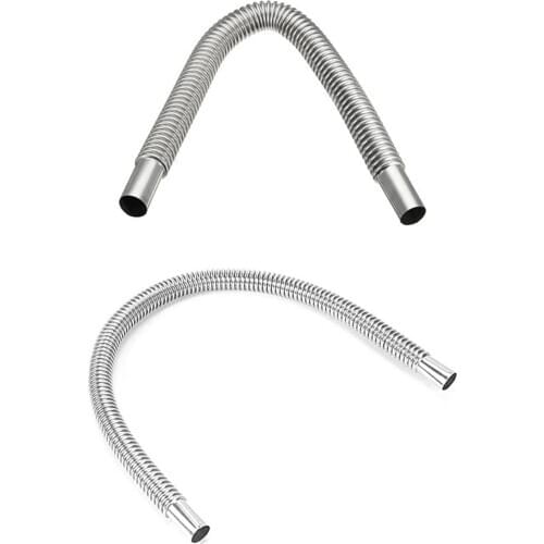 60cm /120cm Car Air Heater Exhaust Pipe Stainless Steel Exhaust Pipe For Parking Heater Fuel Tank Exhaust Pipe Air Heater Tank