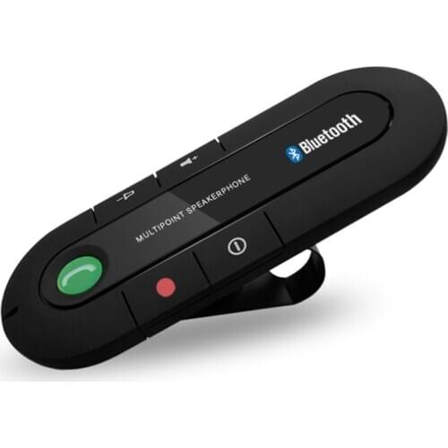 USB Bluetooth Handsfree Car Kit Wireless Bluetooth Speaker Phone MP3 Music Player Sun Visor Clip Speakerphone Charger no aux