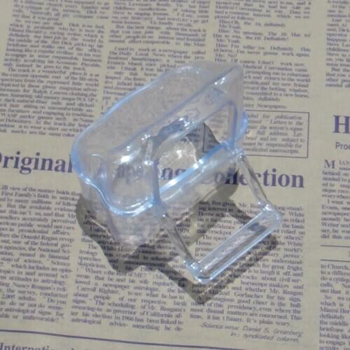 Free shipping 4pcs/lot parrot cage accessories External food cup Suitable for most small parrot cage transparent box