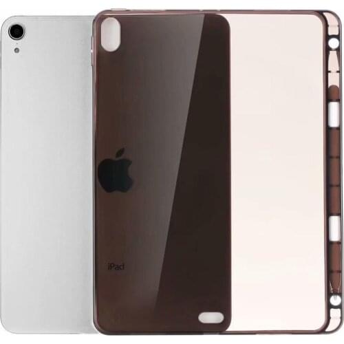 Pencil Holder Case for IPad 10.2 2019, for Air 10.9 2020 Ultra-thin Lightweight Shockproof Transparent Soft TPU Tablet Cover