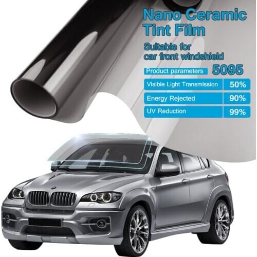 Black Nano Ceramic Auto Car Home Window Glass Building Tinting Film Roll Side Window Solar UV Protection Sticker
