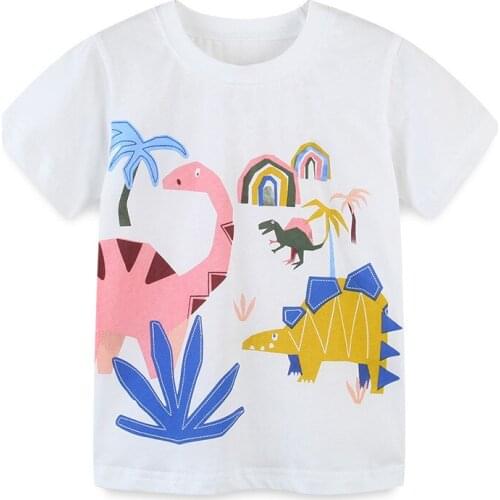 Bambino 2021 New Tees of Children 2-7 Years Cartoon Pure Cotton T shirt for Kids Boys Tops Clothing Baby Clothes Child Costume