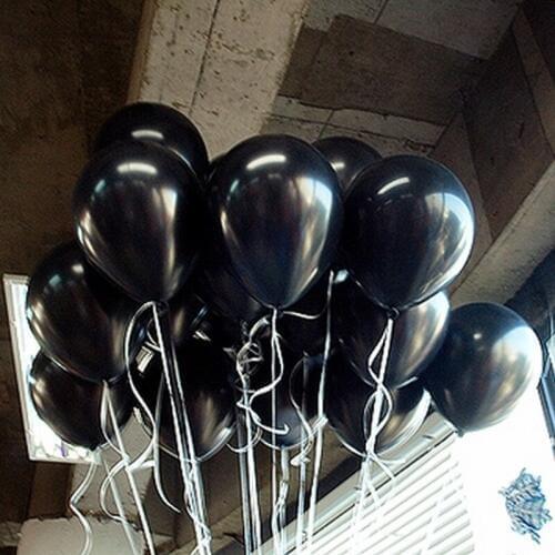 Hot sale 100pc10inch 1.5g Black Latex Helium Inflable Ballon Wedding Party supplies Birthday Decoration Pearl Balloon