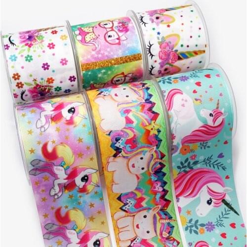 DIY Handmade Materials Printed Grosgrain Ribbon 50 Yard Per Size 26610