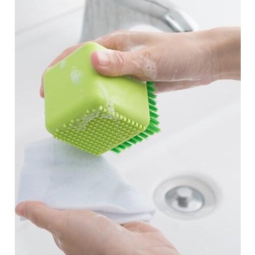Multi-function Silicone Laundry Brush Soft Hair Cleaning Shoes Brush Underwear Brushes Cleaning Laundry Underwear Brushes