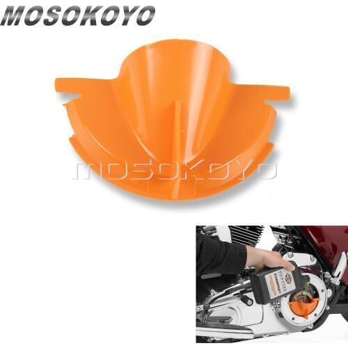 Orange Primary Case Oil Fill Funnel for 2006-2017 Dyna 07-Later Softail Touring and Trike Models 63797-10