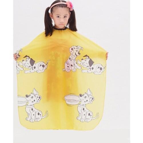 Cartoon Dog Hair Styling Hairdresser Waterproof Cloth Kid Hair Cut Hairdresser Cloth Dressing Cape Gown Cover Barber Salon Tools