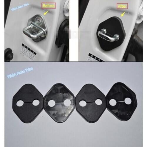 Plastic For Toyota Rav4 Rav 4 2013 2014 2015 Door Lock Protector Cover buckle decoration 4 Piece / Set
