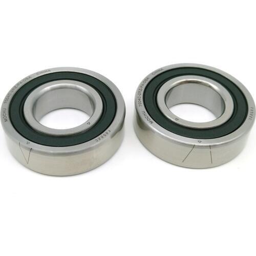 1 Pair MOCHU 7004 7004C 2RZ P4 DB A 20x42x12 20x42x24 Sealed Angular Contact Bearings Speed Spindle Bearings CNC ABEC-7