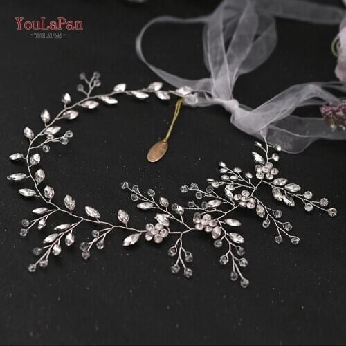 YouLaPan HP65 Bohemia Rhinestone Headband Wedding Hair Accessories for Wedding Hair Jewelry Bridal Headpieces Women Tiara