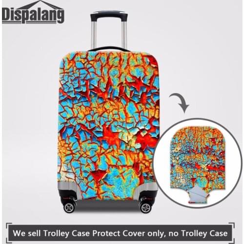 Dispalang Rust Print Durable Thick Luggage Cover For Travel 18-32 inch Trolley Suitcase Anti-scratch Travel Bag Protective Cover