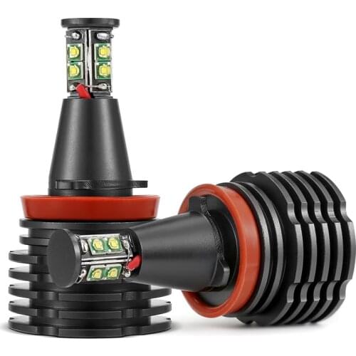 LED CANBUS Free Angel Eyes light Car Headlight Lamp white No Error fog lights Headlamps for BMW E90 E92 E82 E60 E70 X5 E71 X6