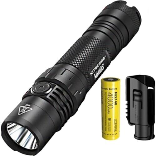 NITECORE MH10S LED Flashlight 1800LM USB Rechargeable Spotlight Lanterna With 21700 Battery Troch Light for Self Defense,Camping