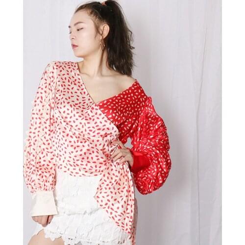 Блузки в горошек Zhang Pear Juice China At AliExpress