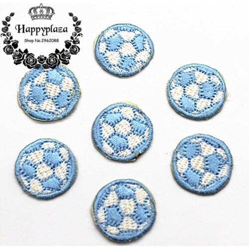 10pcs Football Embroidered Patches For Clothing Iron On Patches Badge Stickers For Clothes DIY Scrapbooking,2.2cm