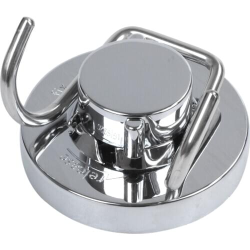 1x Vacuum Stainless Steel Suction Cup Hook,Double Hooks Wall Hook,Bath Towel Hook,Heavy Duty Suction Cup Hooks Holds