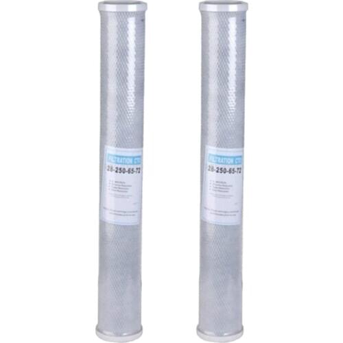 2pcs Replacement Activated Carbon 20 inch Water Filter Reduce Chlorine Whole House CTO