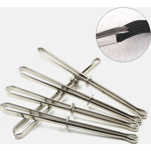 2pcs High Quality DIY Garment Clips Sewing Tools Elastic Band Tape Punch Cross Stitch Practical Wear Elastic Clamp (wear Rope)