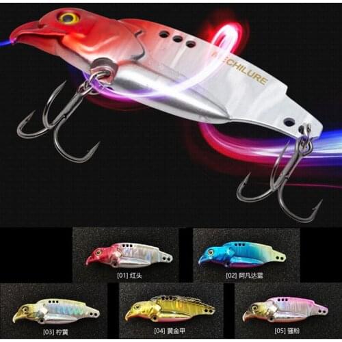 2020 new 8g/11.5g lipless crankbait sinking blade metal VIB bait wobbler Hard lure fishing tackle for bass perch pike trout fish