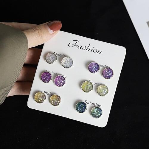 2021 Customized Jewelry Pearl Stud Earrings Sets Trendy Set Women Jewelry Kit Accessories Piercing Ball Stud Earring Wholesale