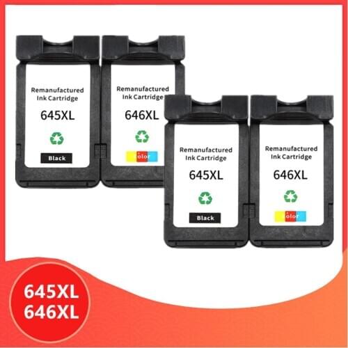4Pack PG645 CL646 XL ink cartridge replacement for Canon PG-645 CL-646 PG 645 CL 646 Pixma MG2460 MG2560 MG2960 MG2965