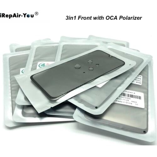 5PCS Ori Front Outer Glass Lens OCA With Polarizer For Samsung A50 A70 A40 A30s A10 A20e A20s A21s A12 LCD Touch Screen Glass