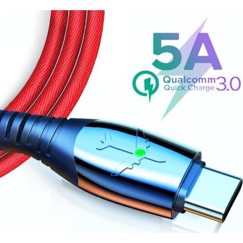 5A Fast Charging USB Cable Quick Charger Micro USB Type C Cable For Xiaomi Redmi Note 9 Huawei Honor Oneplus Mobile Smart Phone