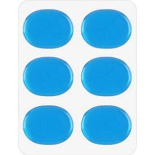 6Pcs/Set Transparent Drum Mute Pads Drum Damper Gel Snare Pads Percussion Mute Drum Muffler Instrument Silicone Tom Accesso J0V4