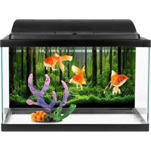 61 76 91 122CM Aquarium Background Poster Double Sided Fish Tanks Decorative Background Landscape Picture Wall Decor Glossy