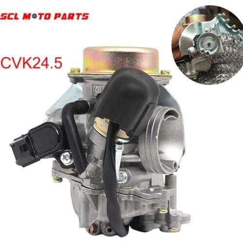ALconstar-CVK24.5 24.5mm Carburetor Electric Choke 4 Stroke ATV Replace CVK Carburetor Carb For 150cc~250cc Universal Motorcycle