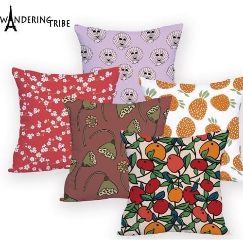 Animal Peacock Cover Cushion Decoration Bed Custom Printed Cushion Cover Plant Throw Pillows Decorative Sofa Personalized