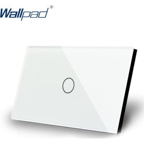 Doorbell US/AU Standard Wallpad Luxury Crystal Glass Panel Touch Screen Reset Door bell Jingle Bell Wall Switch
