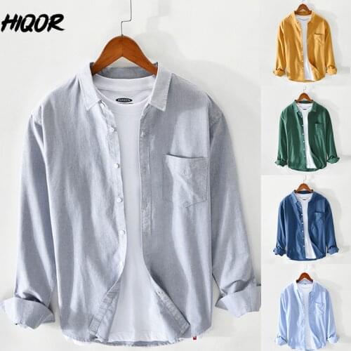 HIQOR Mens Casual Shirts