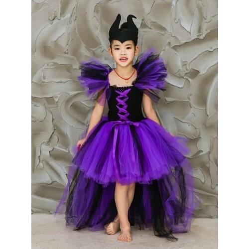 Costume Clothing For Girls Skirt Dress Festival Tutu Party Female Halloween Stage Cosplay Princess Witch Trailing Tail OUHENG