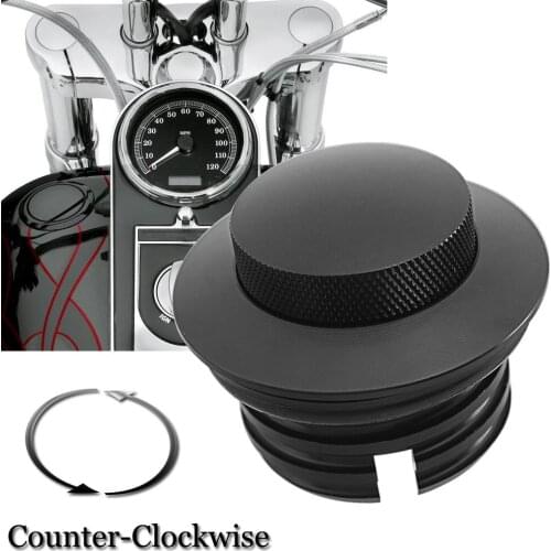 Motor Gas Cap Pop Up Screw-In Flush Mount Fuel Tank Cover For Harley Dyna FXD Softial Fat Boy Left Thread Reservoir Tank Gas Cap