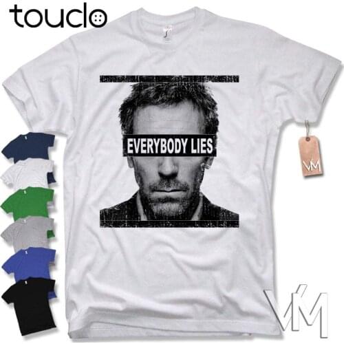 Fashion EVERYBODY LIES Dr House T-shirt CULTISSIME Fun Dr. serie gr Tee shirt