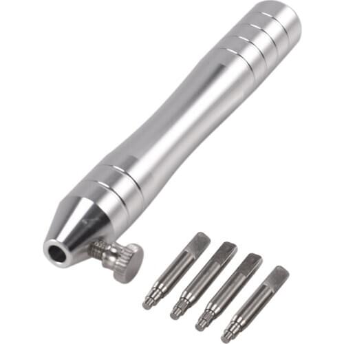 Stainless Steel Watch Crown Tube Insert Remover Opener Holder with 4 Pins for Removing Rlx Tudr Case Tube