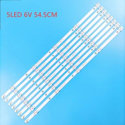 New 8 PCS 5LED or 6LED LED backlight strip for 55PUF6092 K550WDC1 A2 4708-K550WD-A2113N01 471R1P79 4708-K55WDC-A1113N01 55U5080