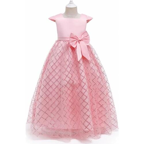 Sequin Flower Girls Dress Elegant Ball Gown Evening Party Wedding Dress Bridesmaid Prom Princess Dresses Kids Clothes 4-12 Years